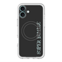 スリムプロテクションプレミアムケース with MagSafe［ SUPER PRIVATE - ロゴ - Black ］