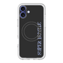 スリムプロテクションプレミアムケース with MagSafe［ SUPER PRIVATE - ロゴ - Black ］