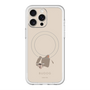 スリムプロテクションプレミアムケース with MagSafe［ BUDOG - ベージュ ］