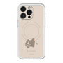 スリムプロテクションプレミアムケース with MagSafe［ BUDOG - ベージュ ］