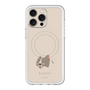 スリムプロテクションプレミアムケース with MagSafe［ BUDOG - ベージュ ］