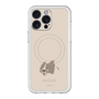 スリムプロテクションプレミアムケース with MagSafe［ BUDOG - ベージュ ］