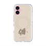 スリムプロテクションプレミアムケース with MagSafe［ BUDOG - ベージュ ］