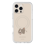 スリムプロテクションプレミアムケース with MagSafe［ BUDOG - ベージュ ］