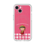 スリムプロテクションプレミアムケース with MagSafe［ ちびまる子ちゃん - ピンクチェック ］