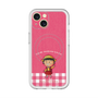スリムプロテクションプレミアムケース with MagSafe［ ちびまる子ちゃん - ピンクチェック ］