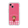 スリムプロテクションプレミアムケース with MagSafe［ ちびまる子ちゃん - ピンクチェック ］