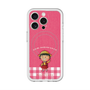 スリムプロテクションプレミアムケース with MagSafe［ ちびまる子ちゃん - ピンクチェック ］