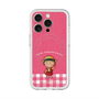 スリムプロテクションプレミアムケース with MagSafe［ ちびまる子ちゃん - ピンクチェック ］