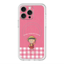 スリムプロテクションプレミアムケース with MagSafe［ ちびまる子ちゃん - ピンクチェック ］