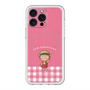 スリムプロテクションプレミアムケース with MagSafe［ ちびまる子ちゃん - ピンクチェック ］