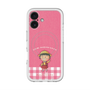 スリムプロテクションプレミアムケース with MagSafe［ ちびまる子ちゃん - ピンクチェック ］