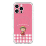 スリムプロテクションプレミアムケース with MagSafe［ ちびまる子ちゃん - ピンクチェック ］
