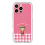 スリムプロテクションプレミアムケース with MagSafe［ ちびまる子ちゃん - ピンクチェック ］
