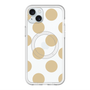 スリムプロテクションプレミアムケース with MagSafe［ シンプルドット - Beige ］