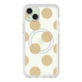 スリムプロテクションプレミアムケース with MagSafe［ シンプルドット - Beige ］