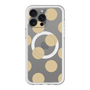 スリムプロテクションプレミアムケース with MagSafe［ シンプルドット - Beige ］