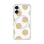 スリムプロテクションプレミアムケース with MagSafe［ シンプルドット - Beige ］
