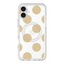 スリムプロテクションプレミアムケース with MagSafe［ シンプルドット - Beige ］