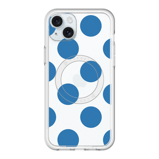スリムプロテクションプレミアムケース with MagSafe［ シンプルドット - Blue ］