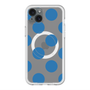 スリムプロテクションプレミアムケース with MagSafe［ シンプルドット - Blue ］