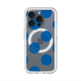 スリムプロテクションプレミアムケース with MagSafe［ シンプルドット - Blue ］