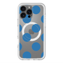 スリムプロテクションプレミアムケース with MagSafe［ シンプルドット - Blue ］