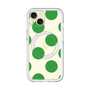 スリムプロテクションプレミアムケース with MagSafe［ シンプルドット - Green ］