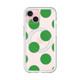 スリムプロテクションプレミアムケース with MagSafe［ シンプルドット - Green ］