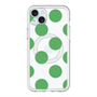 スリムプロテクションプレミアムケース with MagSafe［ シンプルドット - Green ］
