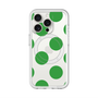 スリムプロテクションプレミアムケース with MagSafe［ シンプルドット - Green ］