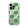 スリムプロテクションプレミアムケース with MagSafe［ シンプルドット - Green ］