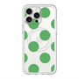 スリムプロテクションプレミアムケース with MagSafe［ シンプルドット - Green ］