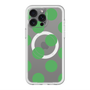 スリムプロテクションプレミアムケース with MagSafe［ シンプルドット - Green ］