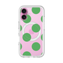 スリムプロテクションプレミアムケース with MagSafe［ シンプルドット - Green ］