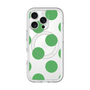 スリムプロテクションプレミアムケース with MagSafe［ シンプルドット - Green ］