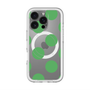 スリムプロテクションプレミアムケース with MagSafe［ シンプルドット - Green ］