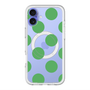 スリムプロテクションプレミアムケース with MagSafe［ シンプルドット - Green ］