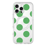 スリムプロテクションプレミアムケース with MagSafe［ シンプルドット - Green ］