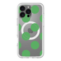スリムプロテクションプレミアムケース with MagSafe［ シンプルドット - Green ］