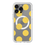 スリムプロテクションプレミアムケース with MagSafe［ シンプルドット - Yellow ］
