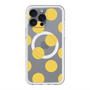 スリムプロテクションプレミアムケース with MagSafe［ シンプルドット - Yellow ］