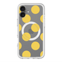 スリムプロテクションプレミアムケース with MagSafe［ シンプルドット - Yellow ］