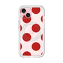 スリムプロテクションプレミアムケース with MagSafe［ シンプルドット - Red ］