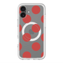 スリムプロテクションプレミアムケース with MagSafe［ シンプルドット - Red ］