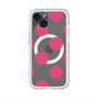 スリムプロテクションプレミアムケース with MagSafe［ シンプルドット - Pink ］