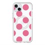 スリムプロテクションプレミアムケース with MagSafe［ シンプルドット - Pink ］