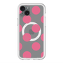スリムプロテクションプレミアムケース with MagSafe［ シンプルドット - Pink ］