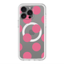 スリムプロテクションプレミアムケース with MagSafe［ シンプルドット - Pink ］