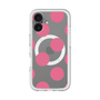 スリムプロテクションプレミアムケース with MagSafe［ シンプルドット - Pink ］